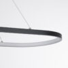 LEDTM® BOLIVAR 61271 Μοντέρνο Κρεμαστό Φωτιστικό Οροφής LED 54W 6210lm 360° AC 220-240V IP20 Ρυθμιζόμενο Λευκό CCT με Χειριστήριο από 2700K έως 6000K Dimmable - Lumileds SMD Chip - Μαύρο Ματ - Μ120 x Π30 x Υ2cm - 3 Χρόνια Εγγύηση - Image 7