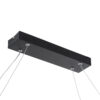 LEDTM® BOLIVAR 61271 Μοντέρνο Κρεμαστό Φωτιστικό Οροφής LED 54W 6210lm 360° AC 220-240V IP20 Ρυθμιζόμενο Λευκό CCT με Χειριστήριο από 2700K έως 6000K Dimmable - Lumileds SMD Chip - Μαύρο Ματ - Μ120 x Π30 x Υ2cm - 3 Χρόνια Εγγύηση - Image 8