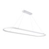 LEDTM® BOLIVAR 61272 Μοντέρνο Κρεμαστό Φωτιστικό Οροφής LED 54W 6210lm 360° AC 220-240V IP20 Ρυθμιζόμενο Λευκό CCT με Χειριστήριο από 2700K έως 6000K Dimmable - Lumileds SMD Chip - Λευκό Ματ - Μ120 x Π30 x Υ2cm - 3 Χρόνια Εγγύηση - Image 3