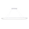LEDTM® BOLIVAR 61272 Μοντέρνο Κρεμαστό Φωτιστικό Οροφής LED 54W 6210lm 360° AC 220-240V IP20 Ρυθμιζόμενο Λευκό CCT με Χειριστήριο από 2700K έως 6000K Dimmable - Lumileds SMD Chip - Λευκό Ματ - Μ120 x Π30 x Υ2cm - 3 Χρόνια Εγγύηση - Image 4