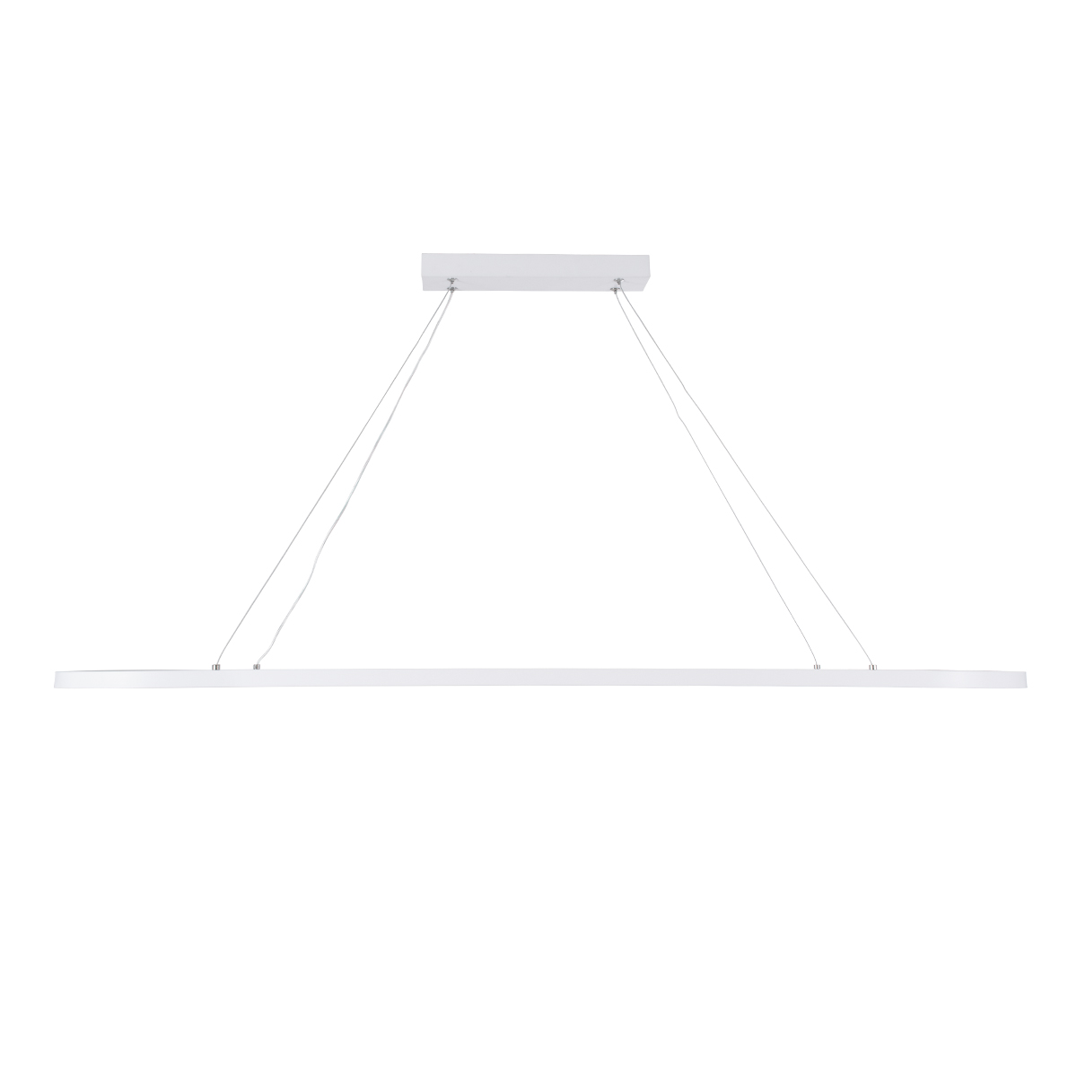 LEDTM® BOLIVAR 61272 Μοντέρνο Κρεμαστό Φωτιστικό Οροφής LED 54W 6210lm 360° AC 220-240V IP20 Ρυθμιζόμενο Λευκό CCT με Χειριστήριο από 2700K έως 6000K Dimmable - Lumileds SMD Chip - Λευκό Ματ - Μ120 x Π30 x Υ2cm - 3 Χρόνια Εγγύηση - Image 5