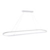 LEDTM® BOLIVAR 61272 Μοντέρνο Κρεμαστό Φωτιστικό Οροφής LED 54W 6210lm 360° AC 220-240V IP20 Ρυθμιζόμενο Λευκό CCT με Χειριστήριο από 2700K έως 6000K Dimmable - Lumileds SMD Chip - Λευκό Ματ - Μ120 x Π30 x Υ2cm - 3 Χρόνια Εγγύηση - Image 6