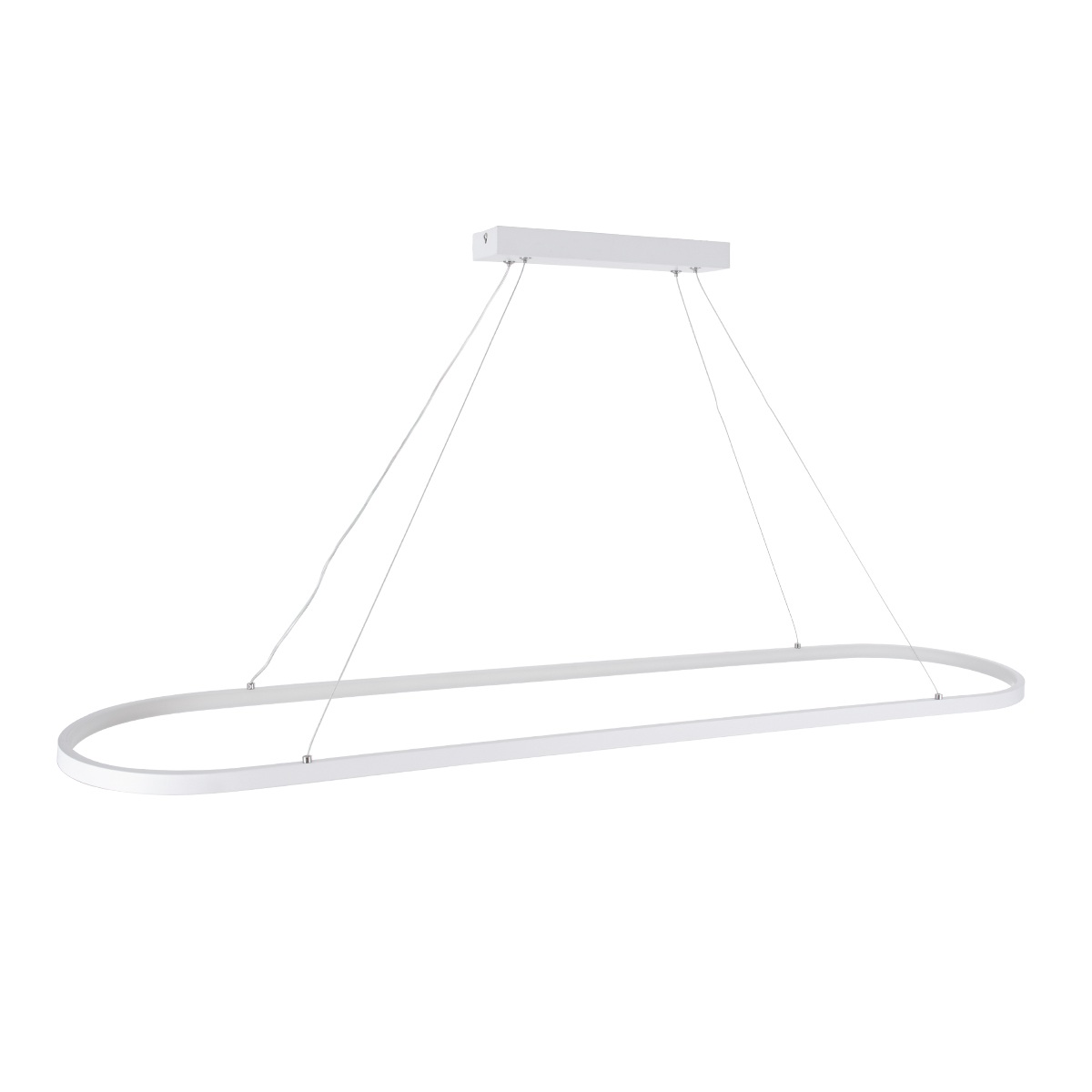 LEDTM® BOLIVAR 61272 Μοντέρνο Κρεμαστό Φωτιστικό Οροφής LED 54W 6210lm 360° AC 220-240V IP20 Ρυθμιζόμενο Λευκό CCT με Χειριστήριο από 2700K έως 6000K Dimmable - Lumileds SMD Chip - Λευκό Ματ - Μ120 x Π30 x Υ2cm - 3 Χρόνια Εγγύηση - Image 6