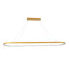 LEDTM® BOLIVAR 61274 Μοντέρνο Κρεμαστό Φωτιστικό Οροφής LED 54W 6210lm 360° AC 220-240V IP20 Ρυθμιζόμενο Λευκό CCT με Χειριστήριο από 2700K έως 6000K Dimmable - Lumileds SMD Chip - Χρυσό Βούρτσας - Μ120 x Π30 x Υ2cm - 3 Χρόνια Εγγύηση - Image 4