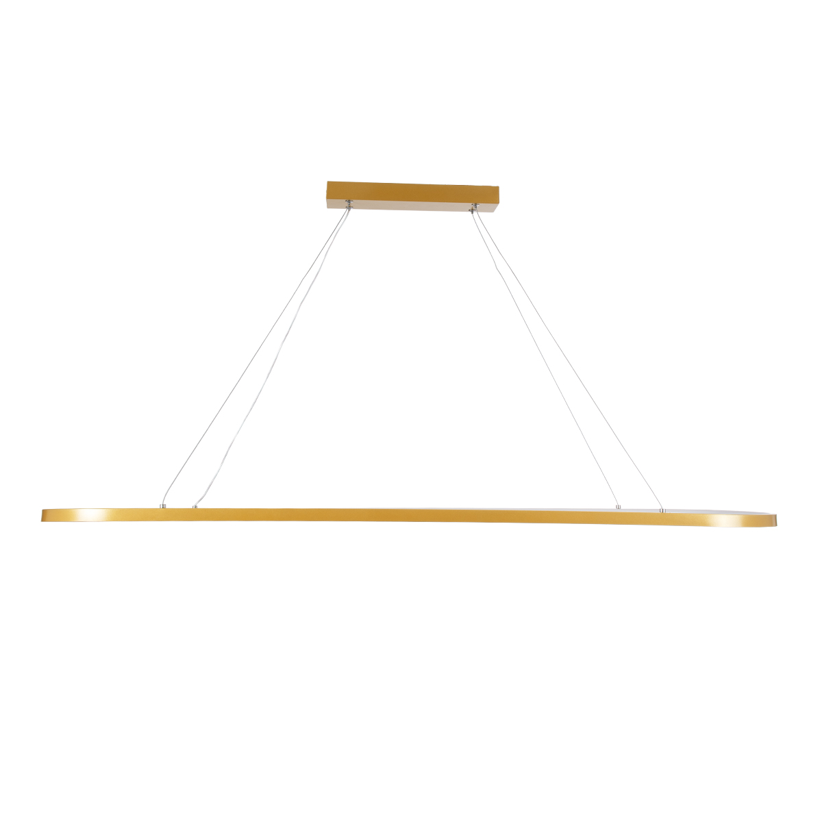 LEDTM® BOLIVAR 61274 Μοντέρνο Κρεμαστό Φωτιστικό Οροφής LED 54W 6210lm 360° AC 220-240V IP20 Ρυθμιζόμενο Λευκό CCT με Χειριστήριο από 2700K έως 6000K Dimmable - Lumileds SMD Chip - Χρυσό Βούρτσας - Μ120 x Π30 x Υ2cm - 3 Χρόνια Εγγύηση - Image 5