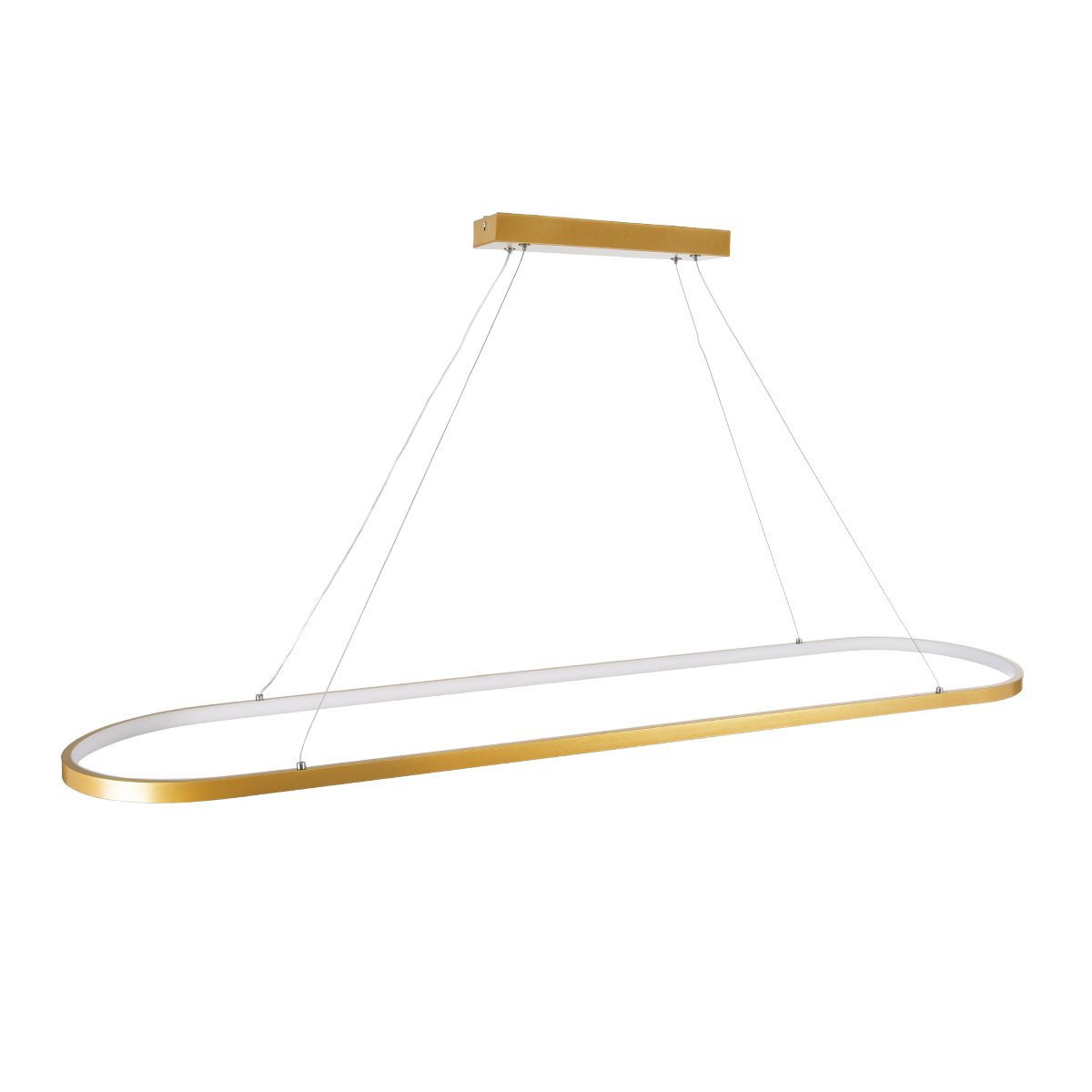 LEDTM® BOLIVAR 61274 Μοντέρνο Κρεμαστό Φωτιστικό Οροφής LED 54W 6210lm 360° AC 220-240V IP20 Ρυθμιζόμενο Λευκό CCT με Χειριστήριο από 2700K έως 6000K Dimmable - Lumileds SMD Chip - Χρυσό Βούρτσας - Μ120 x Π30 x Υ2cm - 3 Χρόνια Εγγύηση - Image 6