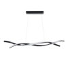LEDTM® MORALES 61275 Μοντέρνο Κρεμαστό Φωτιστικό Οροφής LED 54W 6048lm 300° AC 220-240V IP20 Ρυθμιζόμενο Λευκό CCT με Χειριστήριο από 2700K έως 6000K Dimmable - Lumileds SMD Chip - Μαύρο Ματ - Μ90 x Π14 x Υ14cm - 3 Χρόνια Εγγύηση - Image 4