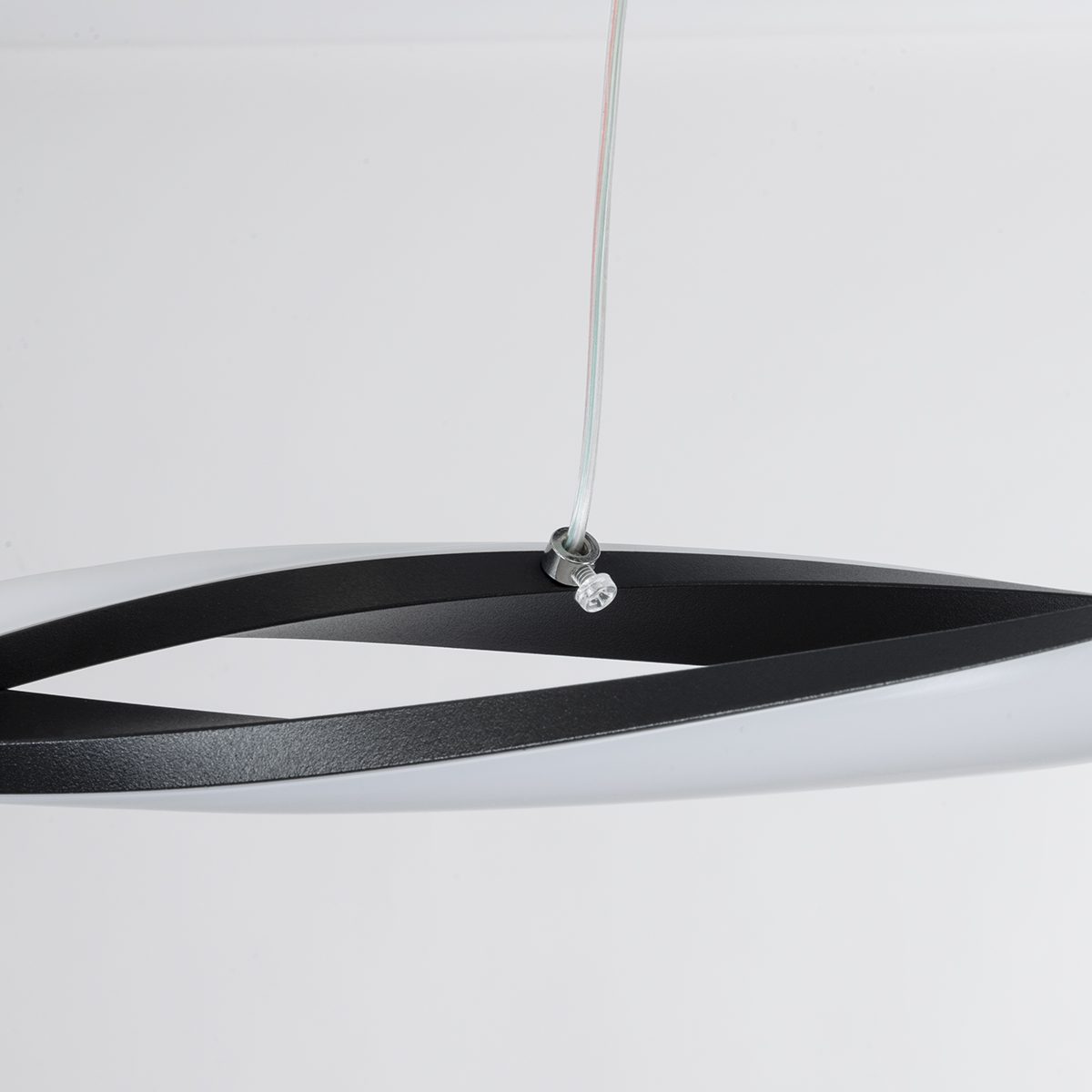 LEDTM® MORALES 61275 Μοντέρνο Κρεμαστό Φωτιστικό Οροφής LED 54W 6048lm 300° AC 220-240V IP20 Ρυθμιζόμενο Λευκό CCT με Χειριστήριο από 2700K έως 6000K Dimmable - Lumileds SMD Chip - Μαύρο Ματ - Μ90 x Π14 x Υ14cm - 3 Χρόνια Εγγύηση - Image 5