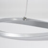 LEDTM® MORALES 61277 Μοντέρνο Κρεμαστό Φωτιστικό Οροφής LED 54W 6048lm 300° AC 220-240V IP20 Ρυθμιζόμενο Λευκό CCT με Χειριστήριο από 2700K έως 6000K Dimmable - Lumileds SMD Chip - Νίκελ Βούρτσας - Μ90 x Π14 x Υ14cm - 3 Χρόνια Εγγύηση - Image 5