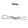 LEDTM® DOLORES 61279 Μοντέρνο Κρεμαστό Φωτιστικό Οροφής LED 105W 11760lm 300° AC 220-240V IP20 Ρυθμιζόμενο Λευκό CCT με Χειριστήριο από 2700K έως 6000K Dimmable - Lumileds SMD Chip - Μαύρο Ματ - Μ110 x Π17 x Υ17.5cm - 3 Χρόνια Εγγύηση - Image 4