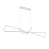 LEDTM® DOLORES 61280 Μοντέρνο Κρεμαστό Φωτιστικό Οροφής LED 105W 11760lm 300° AC 220-240V IP20 Ρυθμιζόμενο Λευκό CCT με Χειριστήριο από 2700K έως 6000K Dimmable - Lumileds SMD Chip - Λευκό Ματ - Μ110 x Π17 x Υ17.5cm - 3 Χρόνια Εγγύηση - Image 3