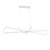LEDTM® DOLORES 61280 Μοντέρνο Κρεμαστό Φωτιστικό Οροφής LED 105W 11760lm 300° AC 220-240V IP20 Ρυθμιζόμενο Λευκό CCT με Χειριστήριο από 2700K έως 6000K Dimmable - Lumileds SMD Chip - Λευκό Ματ - Μ110 x Π17 x Υ17.5cm - 3 Χρόνια Εγγύηση - Image 4