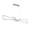 LEDTM® DOLORES 61281 Μοντέρνο Κρεμαστό Φωτιστικό Οροφής LED 105W 11760lm 300° AC 220-240V IP20 Ρυθμιζόμενο Λευκό CCT με Χειριστήριο από 2700K έως 6000K Dimmable - Lumileds SMD Chip - Νίκελ Βούρτσας - Μ110 x Π17 x Υ17.5cm - 3 Χρόνια Εγγύηση - Image 3