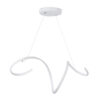 LEDTM® SPIRALE 61284 Μοντέρνο Κρεμαστό Φωτιστικό Οροφής LED 75W 8400lm 300° AC 220-240V IP20 Ρυθμιζόμενο Λευκό CCT με Χειριστήριο από 2700K έως 6000K Dimmable - Lumileds SMD Chip - Λευκό Ματ - Μ72 x Π25 x Υ30cm - 3 Χρόνια Εγγύηση - Image 3