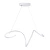 LEDTM® SPIRALE 61284 Μοντέρνο Κρεμαστό Φωτιστικό Οροφής LED 75W 8400lm 300° AC 220-240V IP20 Ρυθμιζόμενο Λευκό CCT με Χειριστήριο από 2700K έως 6000K Dimmable - Lumileds SMD Chip - Λευκό Ματ - Μ72 x Π25 x Υ30cm - 3 Χρόνια Εγγύηση - Image 4