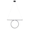 LEDTM® ROME 61294 Μοντέρνο Κρεμαστό Φωτιστικό Οροφής LED 24W 2640lm 200° AC 220-240V IP20 Ρυθμιζόμενο Λευκό CCT με On/Off 2700K/4500K/6000K - Lumileds SMD Chip - Μαύρο Ματ - Μ65.5 x Π4 x Υ33cm - 3 Χρόνια Εγγύηση - Image 4