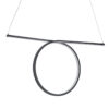 LEDTM® ROME 61294 Μοντέρνο Κρεμαστό Φωτιστικό Οροφής LED 24W 2640lm 200° AC 220-240V IP20 Ρυθμιζόμενο Λευκό CCT με On/Off 2700K/4500K/6000K - Lumileds SMD Chip - Μαύρο Ματ - Μ65.5 x Π4 x Υ33cm - 3 Χρόνια Εγγύηση - Image 5