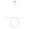 LEDTM® ROME 61295 Μοντέρνο Κρεμαστό Φωτιστικό Οροφής LED 24W 2640lm 200° AC 220-240V IP20 Ρυθμιζόμενο Λευκό CCT με On/Off 2700K/4500K/6000K - Lumileds SMD Chip - Λευκό Ματ - Μ65.5 x Π4 x Υ33cm - 3 Χρόνια Εγγύηση - Image 3