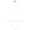 LEDTM® ROME 61295 Μοντέρνο Κρεμαστό Φωτιστικό Οροφής LED 24W 2640lm 200° AC 220-240V IP20 Ρυθμιζόμενο Λευκό CCT με On/Off 2700K/4500K/6000K - Lumileds SMD Chip - Λευκό Ματ - Μ65.5 x Π4 x Υ33cm - 3 Χρόνια Εγγύηση - Image 4