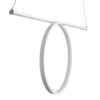 LEDTM® ROME 61295 Μοντέρνο Κρεμαστό Φωτιστικό Οροφής LED 24W 2640lm 200° AC 220-240V IP20 Ρυθμιζόμενο Λευκό CCT με On/Off 2700K/4500K/6000K - Lumileds SMD Chip - Λευκό Ματ - Μ65.5 x Π4 x Υ33cm - 3 Χρόνια Εγγύηση - Image 7