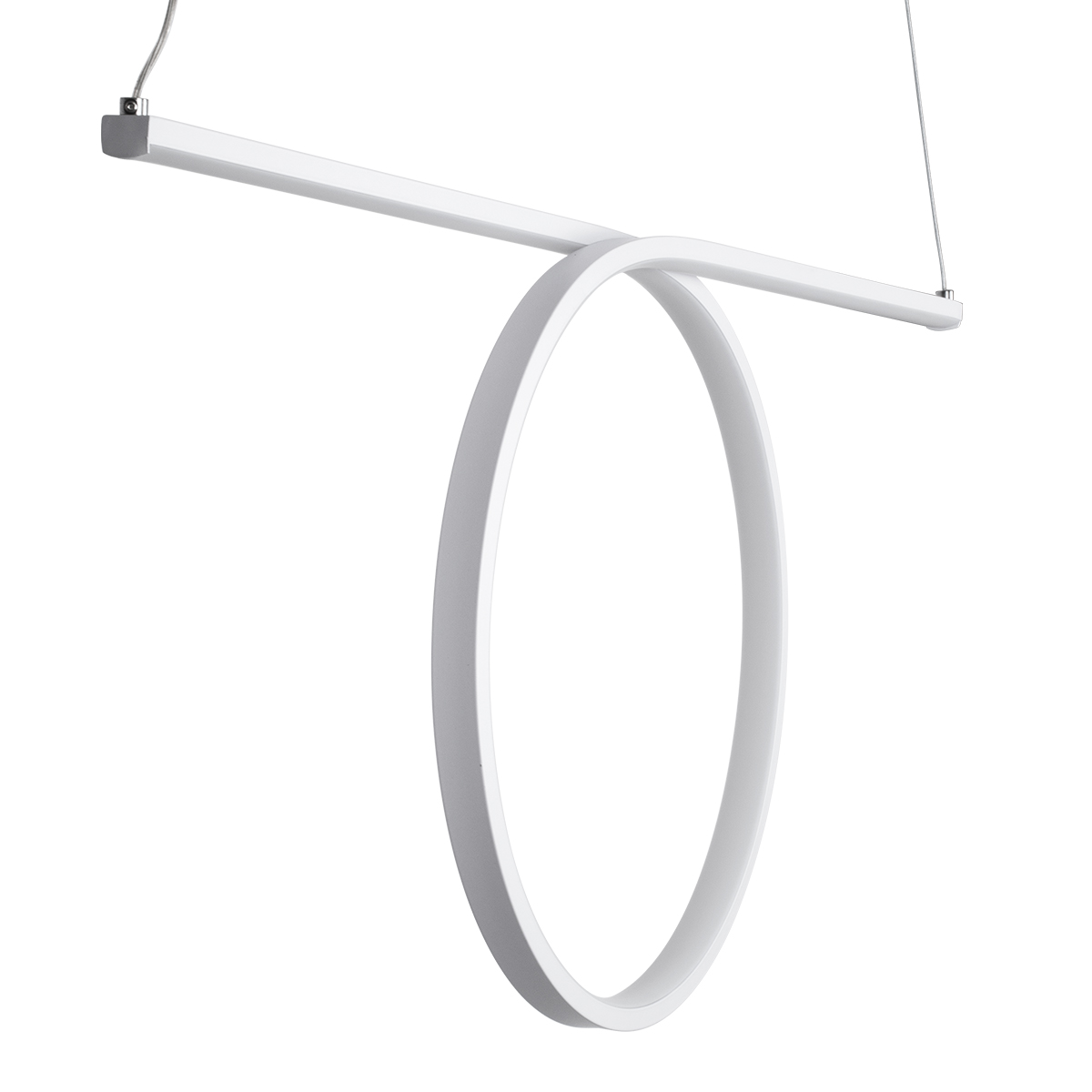 LEDTM® ROME 61295 Μοντέρνο Κρεμαστό Φωτιστικό Οροφής LED 24W 2640lm 200° AC 220-240V IP20 Ρυθμιζόμενο Λευκό CCT με On/Off 2700K/4500K/6000K - Lumileds SMD Chip - Λευκό Ματ - Μ65.5 x Π4 x Υ33cm - 3 Χρόνια Εγγύηση - Image 7