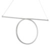 LEDTM® ROME 61296 Μοντέρνο Κρεμαστό Φωτιστικό Οροφής LED 24W 2640lm 200° AC 220-240V IP20 Ρυθμιζόμενο Λευκό CCT με On/Off 2700K/4500K/6000K - Lumileds SMD Chip - Νίκελ Βούρτσας - Μ65.5 x Π4 x Υ33cm - 3 Χρόνια Εγγύηση - Image 5