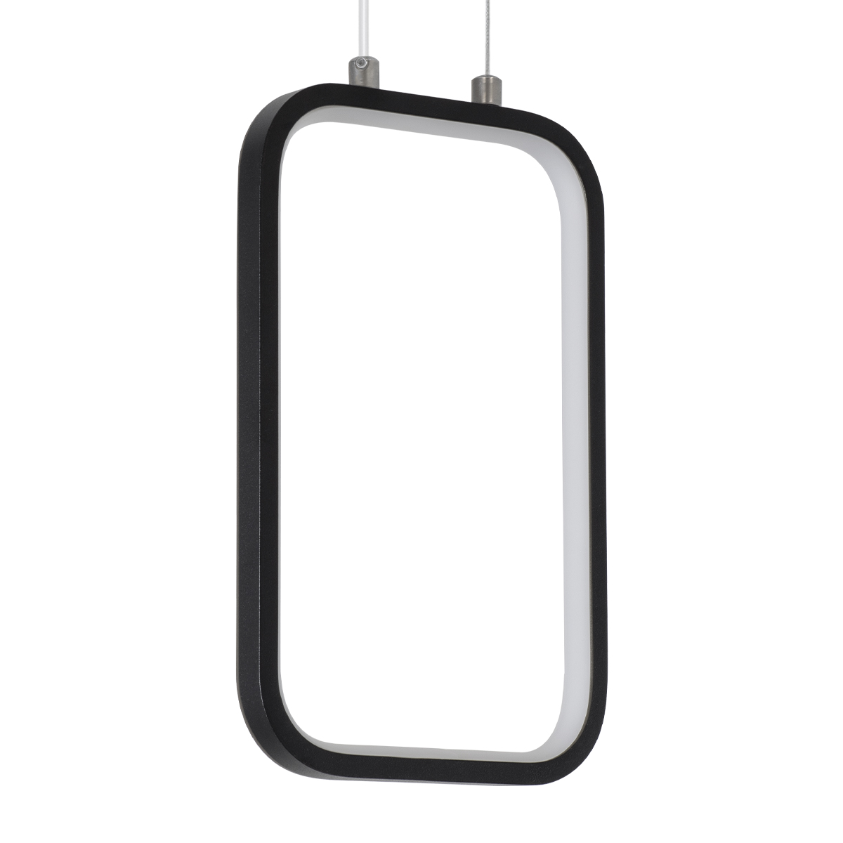 LEDTM® DEROBA 61298 Μοντέρνο Κρεμαστό Φωτιστικό Οροφής LED 12W 1320lm 360° AC 220-240V IP20 Ρυθμιζόμενο Λευκό CCT με On/Off 2700K/4500K/6000K - Lumileds SMD Chip - Μαύρο Ματ - Μ16 x Π1.6 x Υ25.5cm - 3 Χρόνια Εγγύηση - Image 3