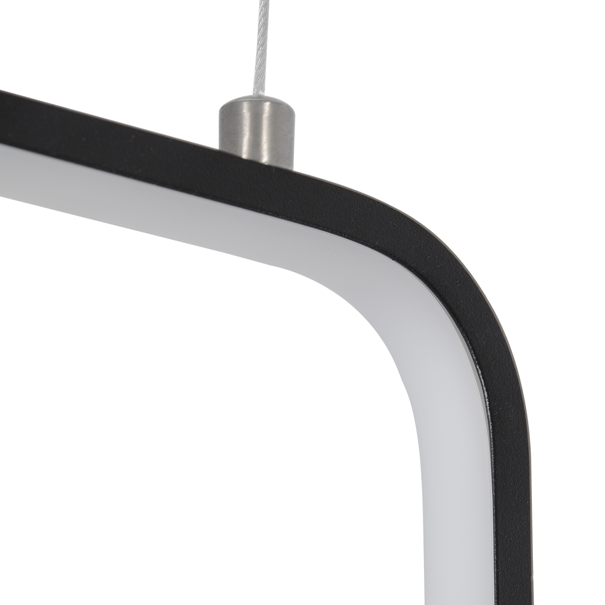 LEDTM® DEROBA 61298 Μοντέρνο Κρεμαστό Φωτιστικό Οροφής LED 12W 1320lm 360° AC 220-240V IP20 Ρυθμιζόμενο Λευκό CCT με On/Off 2700K/4500K/6000K - Lumileds SMD Chip - Μαύρο Ματ - Μ16 x Π1.6 x Υ25.5cm - 3 Χρόνια Εγγύηση - Image 7
