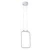 LEDTM® DEROBA 61299 Μοντέρνο Κρεμαστό Φωτιστικό Οροφής LED 12W 1320lm 360° AC 220-240V IP20 Ρυθμιζόμενο Λευκό CCT με On/Off 2700K/4500K/6000K - Lumileds SMD Chip - Λευκό Ματ - Μ16 x Π1.6 x Υ25.5cm - 3 Χρόνια Εγγύηση - Image 4