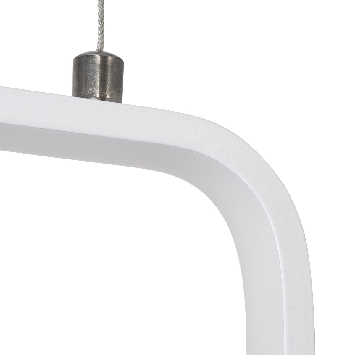 LEDTM® DEROBA 61299 Μοντέρνο Κρεμαστό Φωτιστικό Οροφής LED 12W 1320lm 360° AC 220-240V IP20 Ρυθμιζόμενο Λευκό CCT με On/Off 2700K/4500K/6000K - Lumileds SMD Chip - Λευκό Ματ - Μ16 x Π1.6 x Υ25.5cm - 3 Χρόνια Εγγύηση - Image 7
