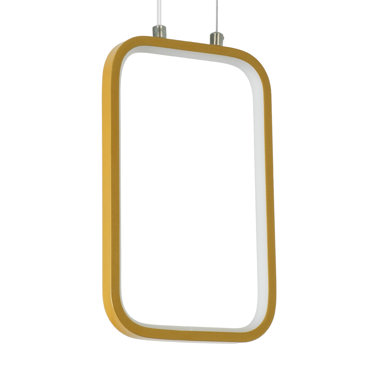 LEDTM® DEROBA 61301 Μοντέρνο Κρεμαστό Φωτιστικό Οροφής LED 12W 1320lm 360° AC 220-240V IP20 Ρυθμιζόμενο Λευκό CCT με On/Off 2700K/4500K/6000K - Lumileds SMD Chip - Χρυσό Βούρτσας - Μ16 x Π1.6 x Υ25.5cm - 3 Χρόνια Εγγύηση - Image 3