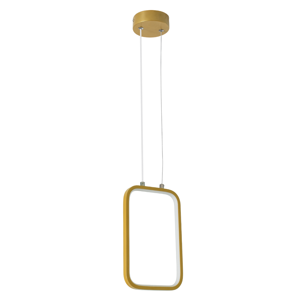 LEDTM® DEROBA 61301 Μοντέρνο Κρεμαστό Φωτιστικό Οροφής LED 12W 1320lm 360° AC 220-240V IP20 Ρυθμιζόμενο Λευκό CCT με On/Off 2700K/4500K/6000K - Lumileds SMD Chip - Χρυσό Βούρτσας - Μ16 x Π1.6 x Υ25.5cm - 3 Χρόνια Εγγύηση - Image 4
