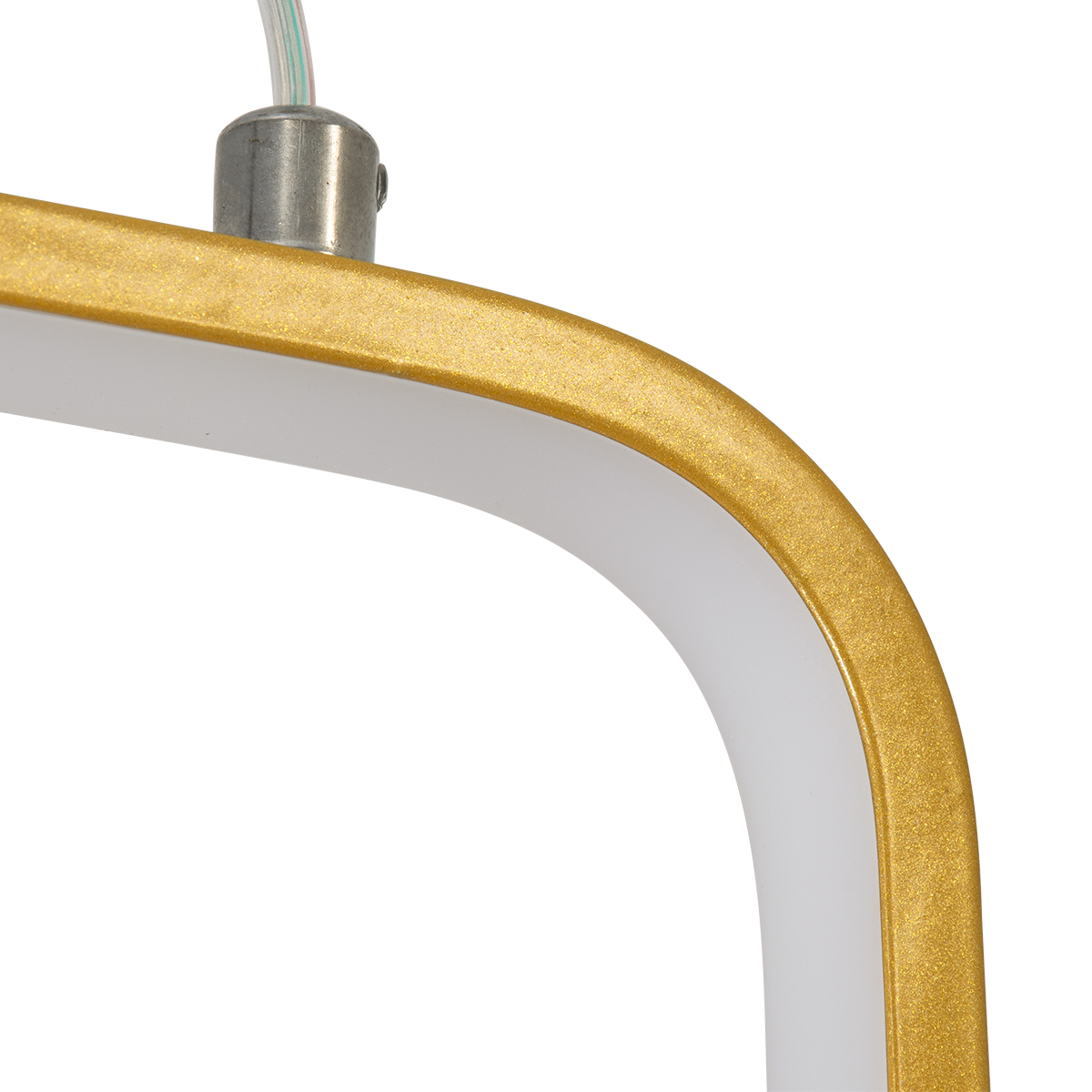 LEDTM® DEROBA 61301 Μοντέρνο Κρεμαστό Φωτιστικό Οροφής LED 12W 1320lm 360° AC 220-240V IP20 Ρυθμιζόμενο Λευκό CCT με On/Off 2700K/4500K/6000K - Lumileds SMD Chip - Χρυσό Βούρτσας - Μ16 x Π1.6 x Υ25.5cm - 3 Χρόνια Εγγύηση - Image 7