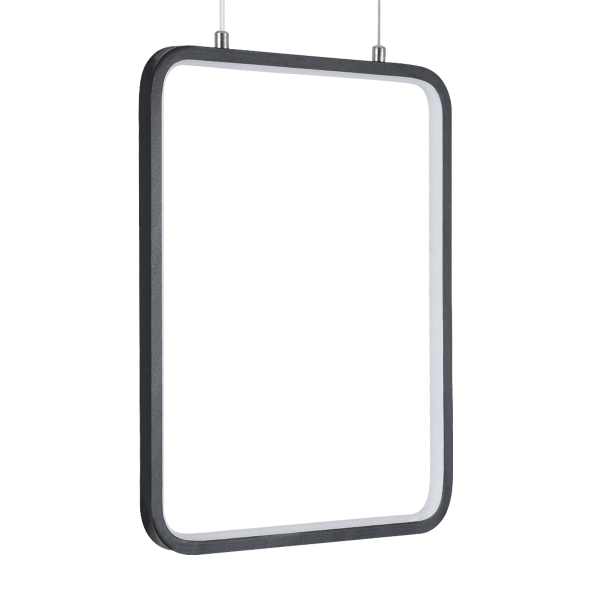 LEDTM® NEROBA 61302 Μοντέρνο Κρεμαστό Φωτιστικό Οροφής LED 18W 1980lm 360° AC 220-240V IP20 Ρυθμιζόμενο Λευκό CCT με On/Off 2700K/4500K/6000K - Lumileds SMD Chip - Μαύρο Ματ - Μ29 x Π2 x Υ36cm - 3 Χρόνια Εγγύηση - Image 3