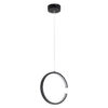 LEDTM® CEROBA 61306 Μοντέρνο Κρεμαστό Φωτιστικό Οροφής LED 12W 1320lm 360° AC 220-240V IP20 Ρυθμιζόμενο Λευκό CCT με On/Off 2700K/4500K/6000K - Lumileds SMD Chip - Μαύρο Ματ - Μ22 x Π2 x Υ22cm - 3 Χρόνια Εγγύηση - Image 4
