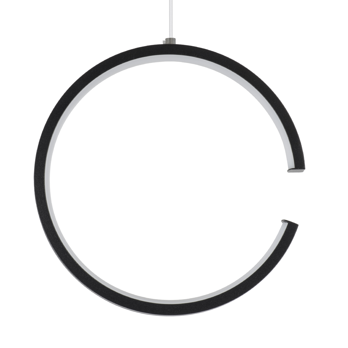 LEDTM® CEROBA 61306 Μοντέρνο Κρεμαστό Φωτιστικό Οροφής LED 12W 1320lm 360° AC 220-240V IP20 Ρυθμιζόμενο Λευκό CCT με On/Off 2700K/4500K/6000K - Lumileds SMD Chip - Μαύρο Ματ - Μ22 x Π2 x Υ22cm - 3 Χρόνια Εγγύηση - Image 6