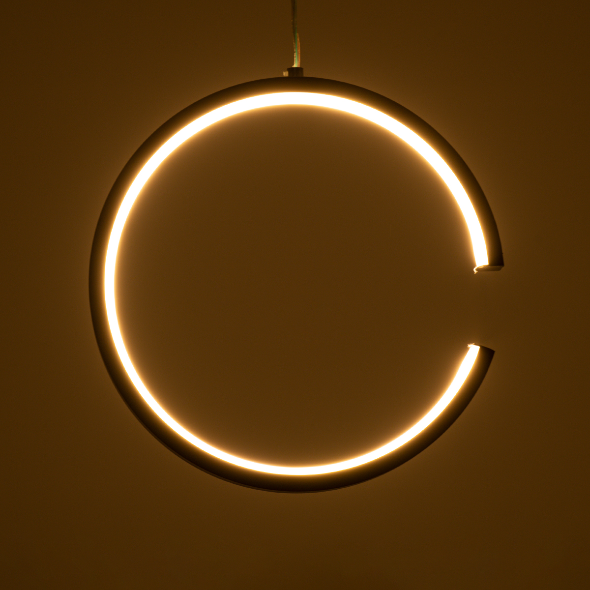 LEDTM® CEROBA 61306 Μοντέρνο Κρεμαστό Φωτιστικό Οροφής LED 12W 1320lm 360° AC 220-240V IP20 Ρυθμιζόμενο Λευκό CCT με On/Off 2700K/4500K/6000K - Lumileds SMD Chip - Μαύρο Ματ - Μ22 x Π2 x Υ22cm - 3 Χρόνια Εγγύηση - Image 9