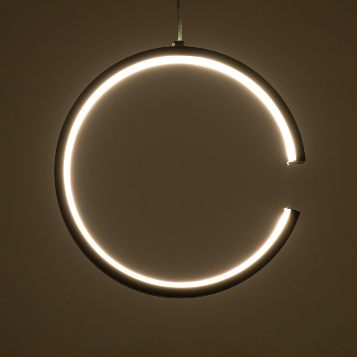 LEDTM® CEROBA 61306 Μοντέρνο Κρεμαστό Φωτιστικό Οροφής LED 12W 1320lm 360° AC 220-240V IP20 Ρυθμιζόμενο Λευκό CCT με On/Off 2700K/4500K/6000K - Lumileds SMD Chip - Μαύρο Ματ - Μ22 x Π2 x Υ22cm - 3 Χρόνια Εγγύηση - Image 10