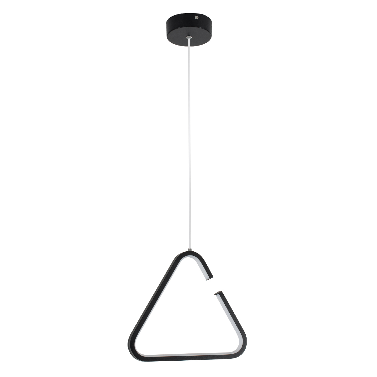 LEDTM® CEROBA 61307 Μοντέρνο Κρεμαστό Φωτιστικό Οροφής LED 12W 1320lm 360° AC 220-240V IP20 Ρυθμιζόμενο Λευκό CCT με On/Off 2700K/4500K/6000K - Lumileds SMD Chip - Μαύρο Ματ - Μ22 x Π2 x Υ22cm - 3 Χρόνια Εγγύηση - Image 4