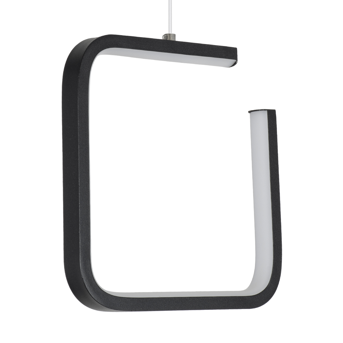 LEDTM® CEROBA 61308 Μοντέρνο Κρεμαστό Φωτιστικό Οροφής LED 12W 1320lm 360° AC 220-240V IP20 Ρυθμιζόμενο Λευκό CCT με On/Off 2700K/4500K/6000K - Lumileds SMD Chip - Μαύρο Ματ - Μ22 x Π2 x Υ22cm - 3 Χρόνια Εγγύηση - Image 3