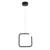 LEDTM® CEROBA 61308 Μοντέρνο Κρεμαστό Φωτιστικό Οροφής LED 12W 1320lm 360° AC 220-240V IP20 Ρυθμιζόμενο Λευκό CCT με On/Off 2700K/4500K/6000K - Lumileds SMD Chip - Μαύρο Ματ - Μ22 x Π2 x Υ22cm - 3 Χρόνια Εγγύηση - Image 5