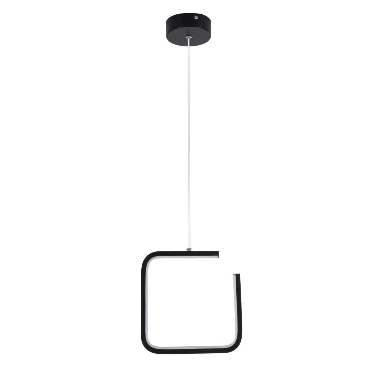 LEDTM® CEROBA 61308 Μοντέρνο Κρεμαστό Φωτιστικό Οροφής LED 12W 1320lm 360° AC 220-240V IP20 Ρυθμιζόμενο Λευκό CCT με On/Off 2700K/4500K/6000K - Lumileds SMD Chip - Μαύρο Ματ - Μ22 x Π2 x Υ22cm - 3 Χρόνια Εγγύηση - Image 5