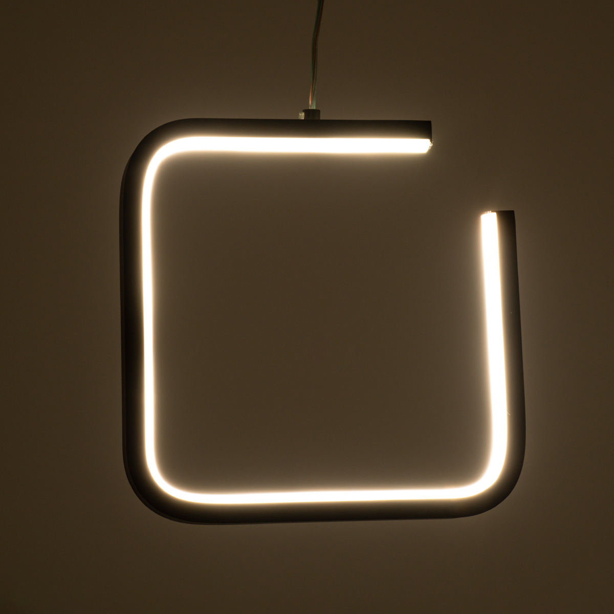 LEDTM® CEROBA 61308 Μοντέρνο Κρεμαστό Φωτιστικό Οροφής LED 12W 1320lm 360° AC 220-240V IP20 Ρυθμιζόμενο Λευκό CCT με On/Off 2700K/4500K/6000K - Lumileds SMD Chip - Μαύρο Ματ - Μ22 x Π2 x Υ22cm - 3 Χρόνια Εγγύηση - Image 10