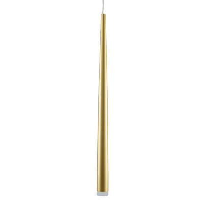 Alternative view of LEDTM® TEARS 61310 Μοντέρνο Κρεμαστό Φωτιστικό Οροφής LED 3W 330lm 180° AC 220-240V IP20 Ρυθμιζόμενο Λευκό CCT με On/Off 2700K/4500K/6000K - Lumileds SMD Chip - Χρυσό Βούρτσας - Μ3.2 x Π3.2 x Υ51.5cm - 3 Χρόνια Εγγύηση