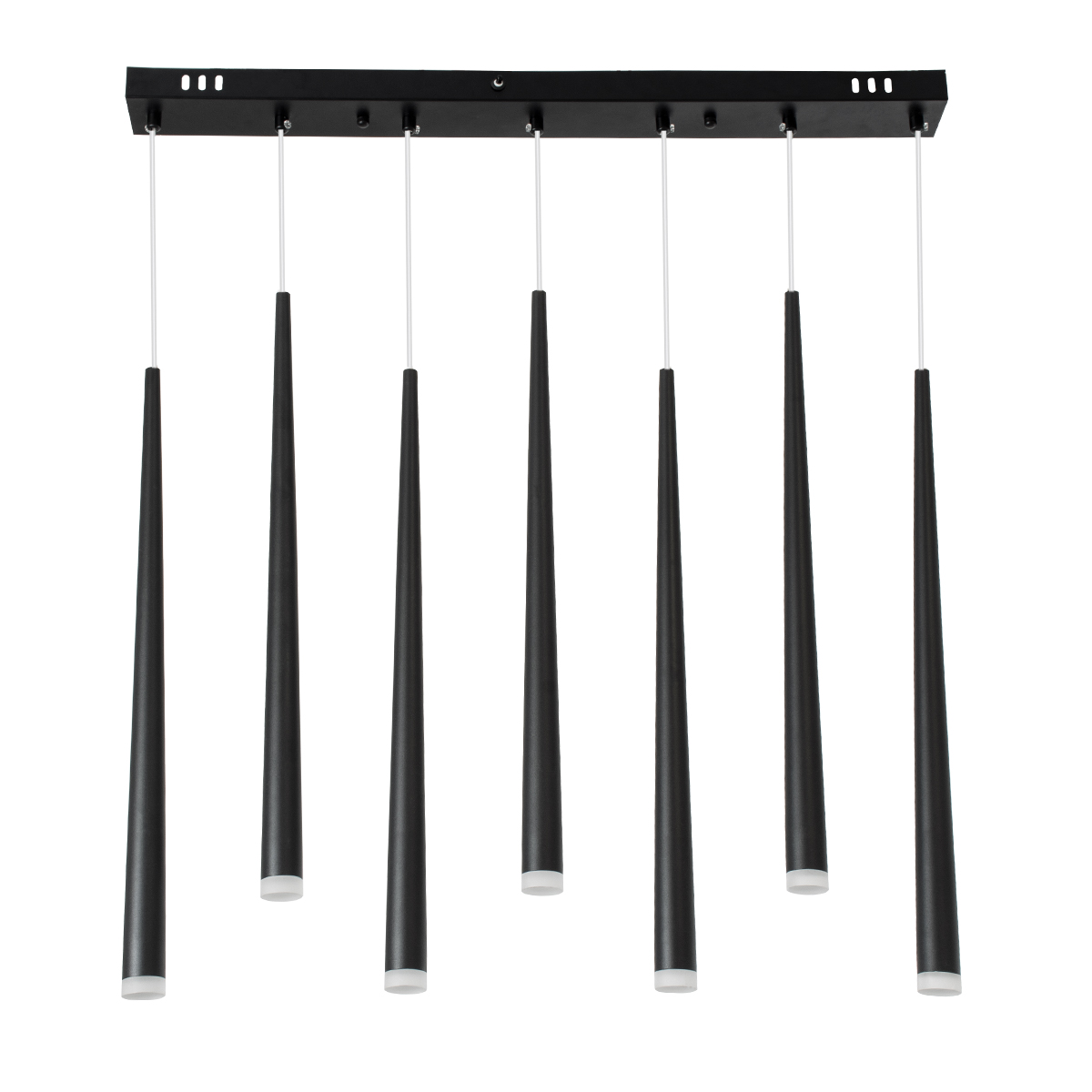 LEDTM® TEARS 61311 Μοντέρνο Κρεμαστό Φωτιστικό Οροφής LED 21W 2310lm 180° AC 220-240V IP20 Ρυθμιζόμενο Λευκό CCT με Χειριστήριο από 2700K έως 6000K Dimmable - Lumileds SMD Chip - Μαύρο Ματ - Μ70 x Π3.2 x Υ60cm - 3 Χρόνια Εγγύηση - Image 3