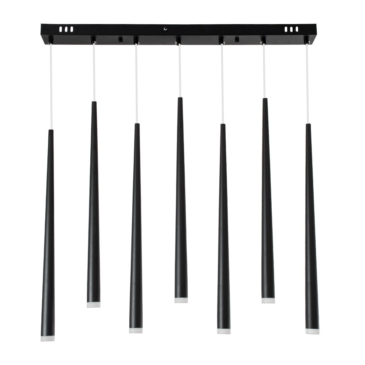 LEDTM® TEARS 61311 Μοντέρνο Κρεμαστό Φωτιστικό Οροφής LED 21W 2310lm 180° AC 220-240V IP20 Ρυθμιζόμενο Λευκό CCT με Χειριστήριο από 2700K έως 6000K Dimmable - Lumileds SMD Chip - Μαύρο Ματ - Μ70 x Π3.2 x Υ60cm - 3 Χρόνια Εγγύηση - Image 4