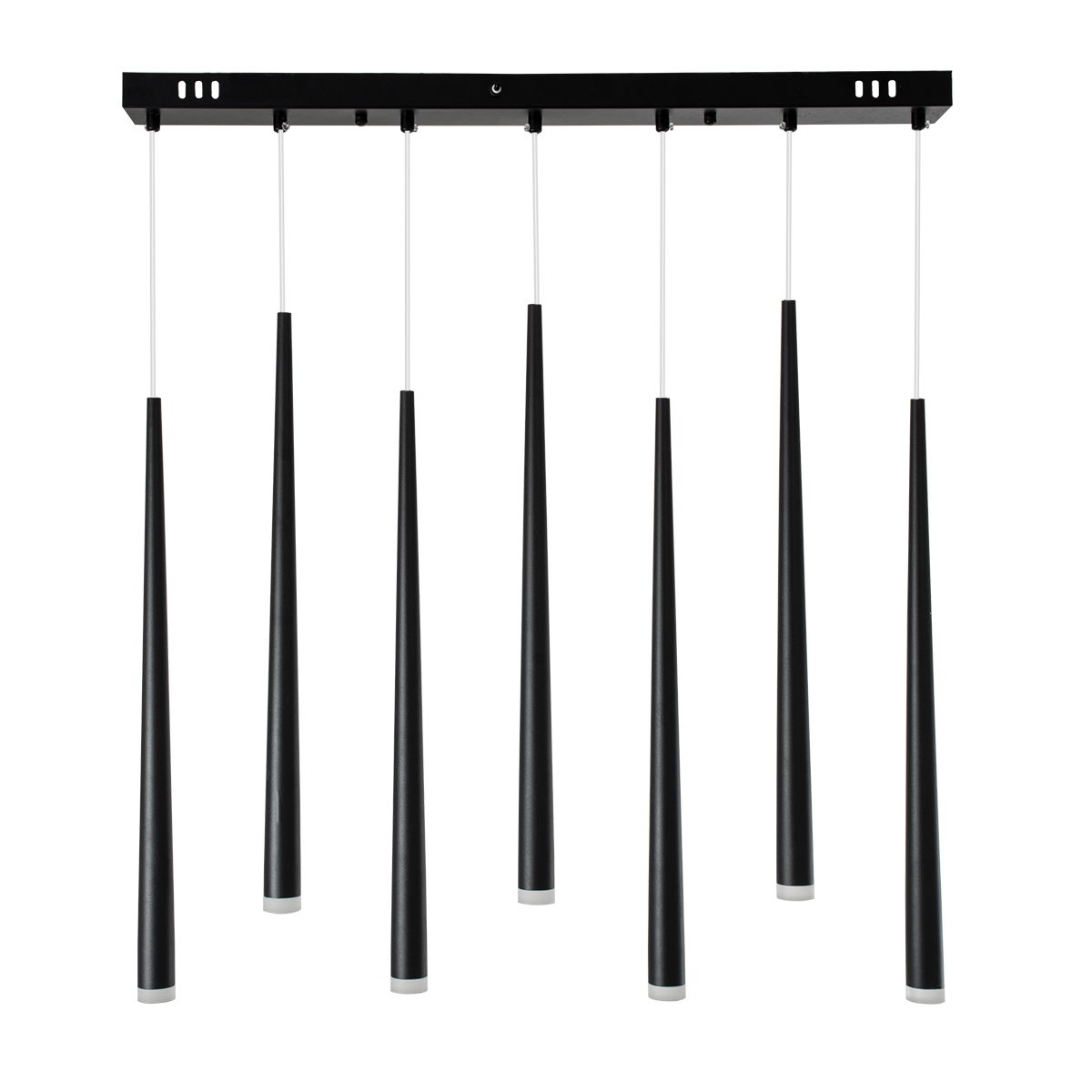 LEDTM® TEARS 61311 Μοντέρνο Κρεμαστό Φωτιστικό Οροφής LED 21W 2310lm 180° AC 220-240V IP20 Ρυθμιζόμενο Λευκό CCT με Χειριστήριο από 2700K έως 6000K Dimmable - Lumileds SMD Chip - Μαύρο Ματ - Μ70 x Π3.2 x Υ60cm - 3 Χρόνια Εγγύηση - Image 5