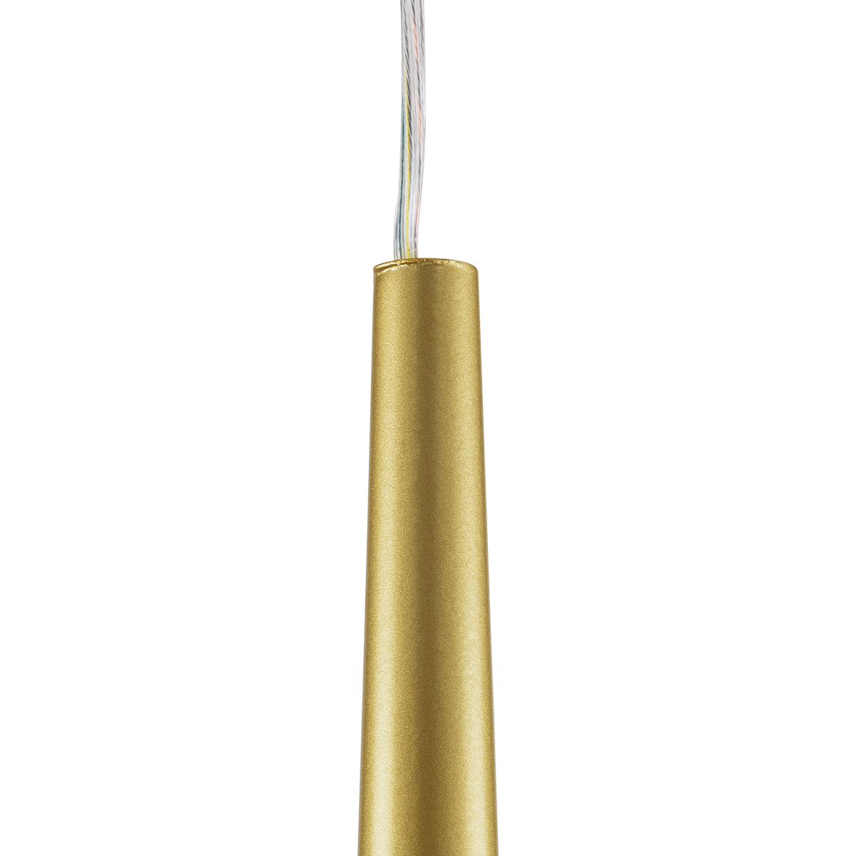 LEDTM® TEARS 61312 Μοντέρνο Κρεμαστό Φωτιστικό Οροφής LED 21W 2310lm 180° AC 220-240V IP20 Ρυθμιζόμενο Λευκό CCT με Χειριστήριο από 2700K έως 6000K Dimmable - Lumileds SMD Chip - Χρυσό Βούρτσας - Μ70 x Π3.2 x Υ60cm - 3 Χρόνια Εγγύηση - Image 7