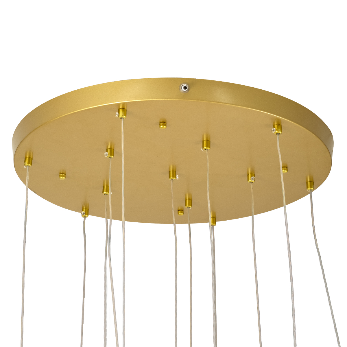 LEDTM® TEARS 61314 Μοντέρνο Κρεμαστό Φωτιστικό Οροφής LED 36W 3960lm 180° AC 220-240V IP20 Ρυθμιζόμενο Λευκό CCT με Χειριστήριο από 2700K έως 6000K Dimmable - Lumileds SMD Chip - Χρυσό Βούρτσας - Μ60 x Π60 x Υ51.5cm - 3 Χρόνια Εγγύηση - Image 10