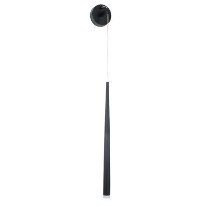 Alternative view of LEDTM® TEARS 61315 Μοντέρνο Φωτιστικό Τοίχου - Απλίκα LED 3W 330lm 180° AC 220-240V IP20 Ρυθμιζόμενο Λευκό CCT με On/Off 2700K/4500K/6000K - Lumileds SMD Chip - Μαύρο Ματ - Μ3.2 x Π3.2 x Υ51.5cm - 3 Χρόνια Εγγύηση